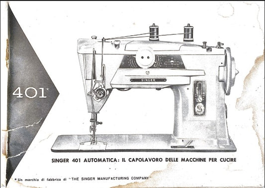 Singer 401 automatica manuale Pdf Scaricabile in italiano