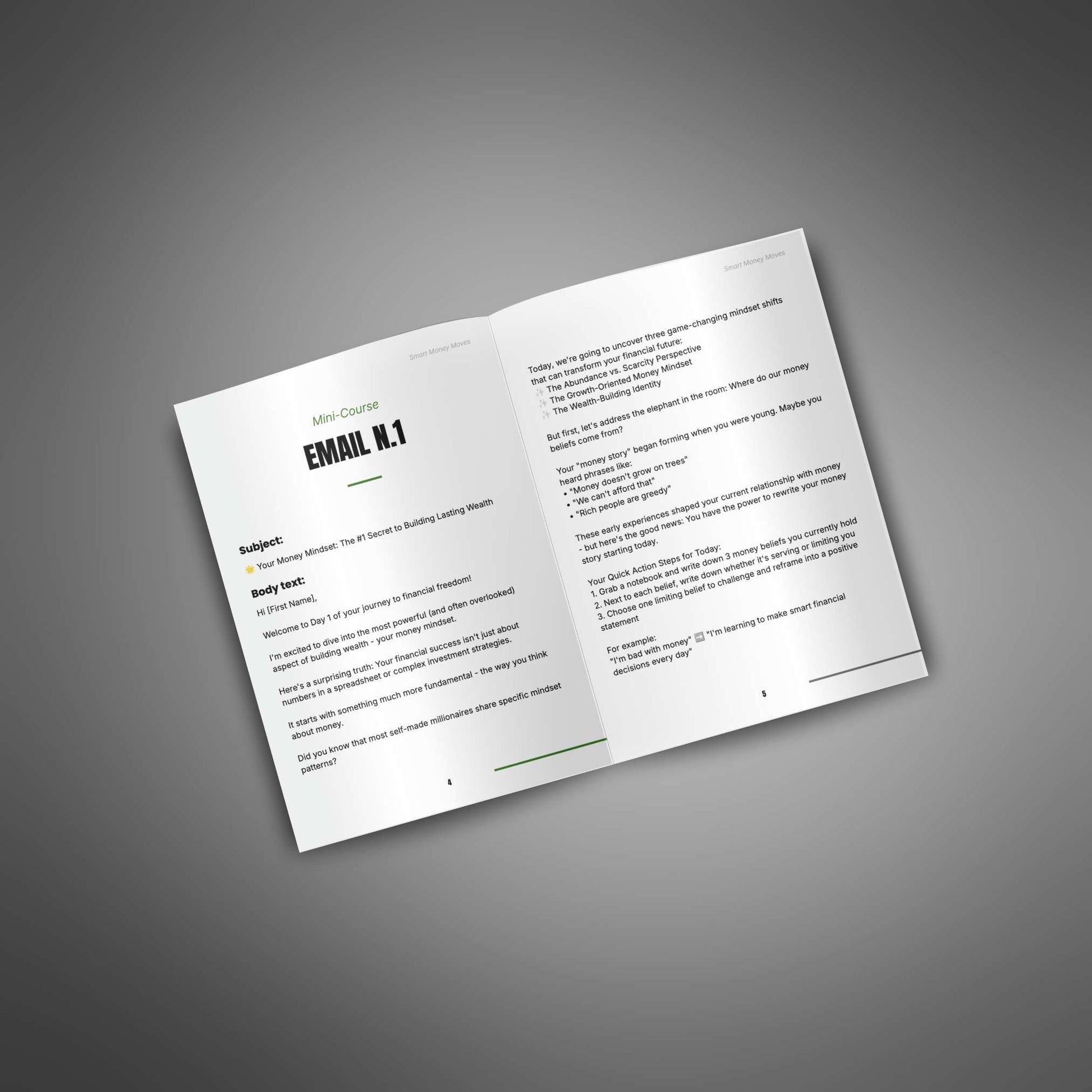 Smart Money Moves email course mockup image 2
