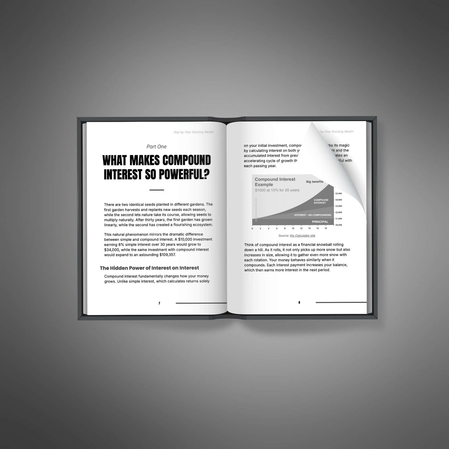 Step by Step Stacking Wealth – Compound Interest & Beginner Investing Guide (56 Pages)
