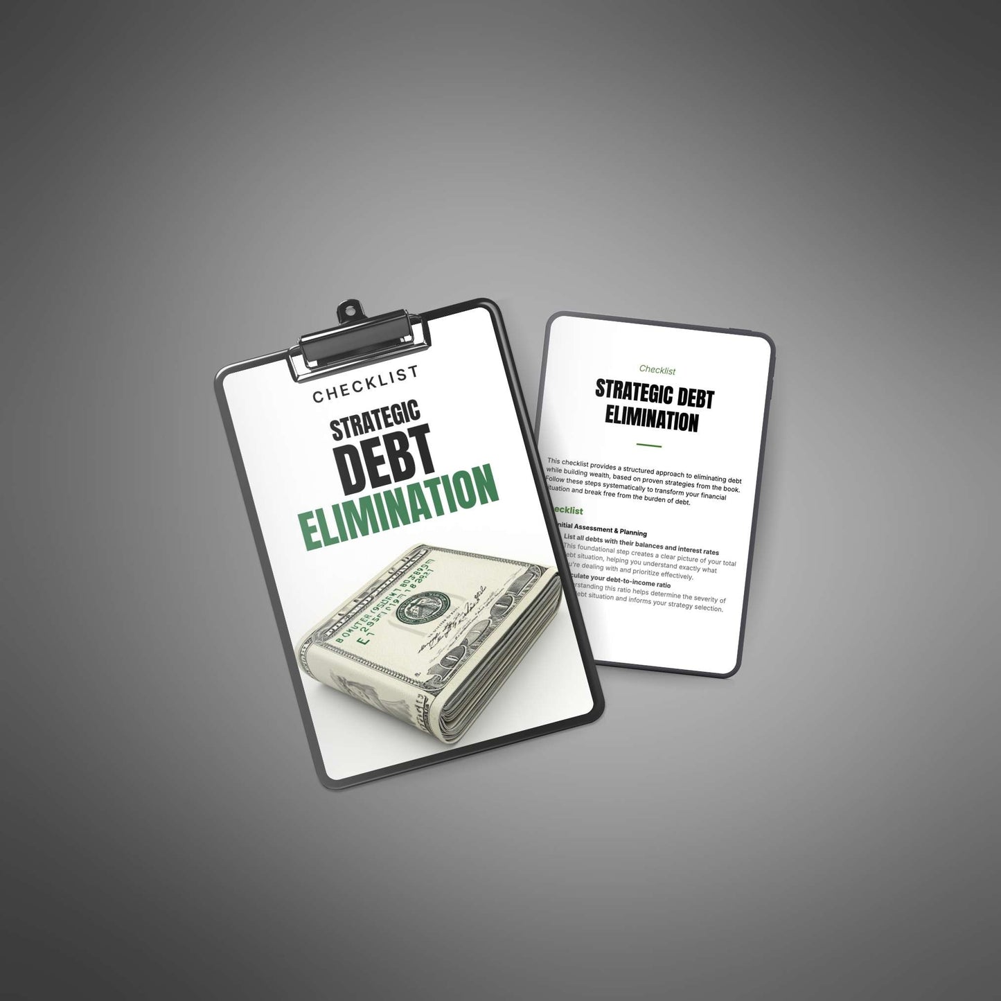 Strategic Debt Elimination Checklist  Debt Payoff Plan & Tracker (PDF)