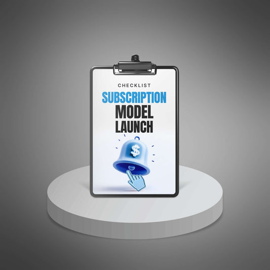Subscription Model Launch Checklist (5-Page PDF) – Recurring Revenue & Retention Steps