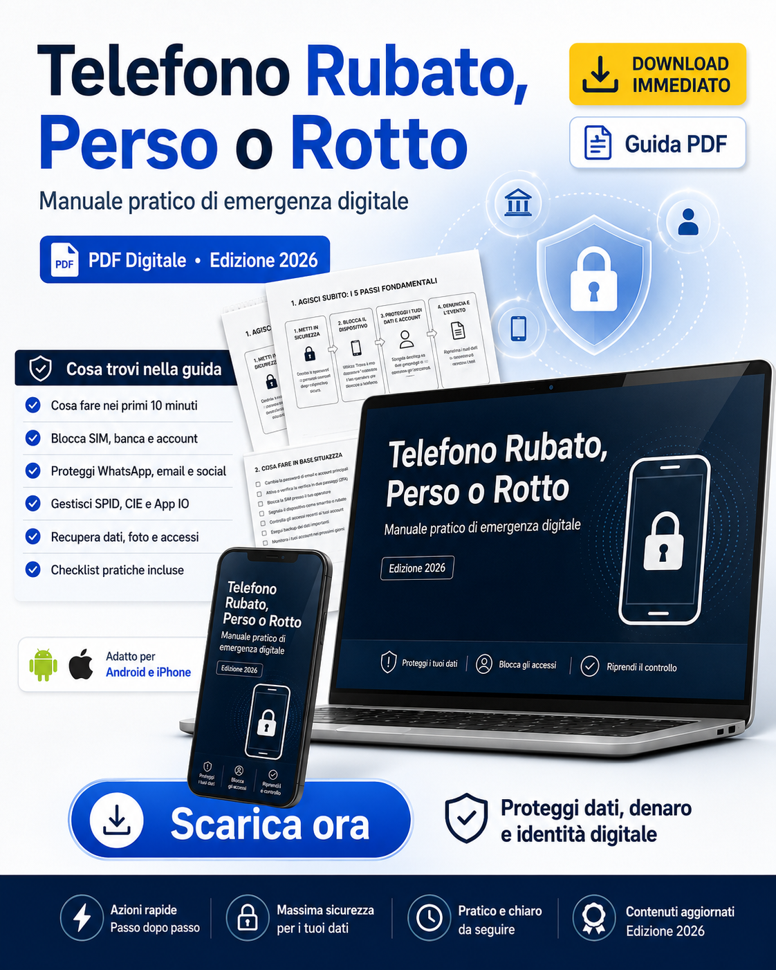 Telefono Rubato, Perso o Rotto - Manuale di Emergenza Digitale 2026