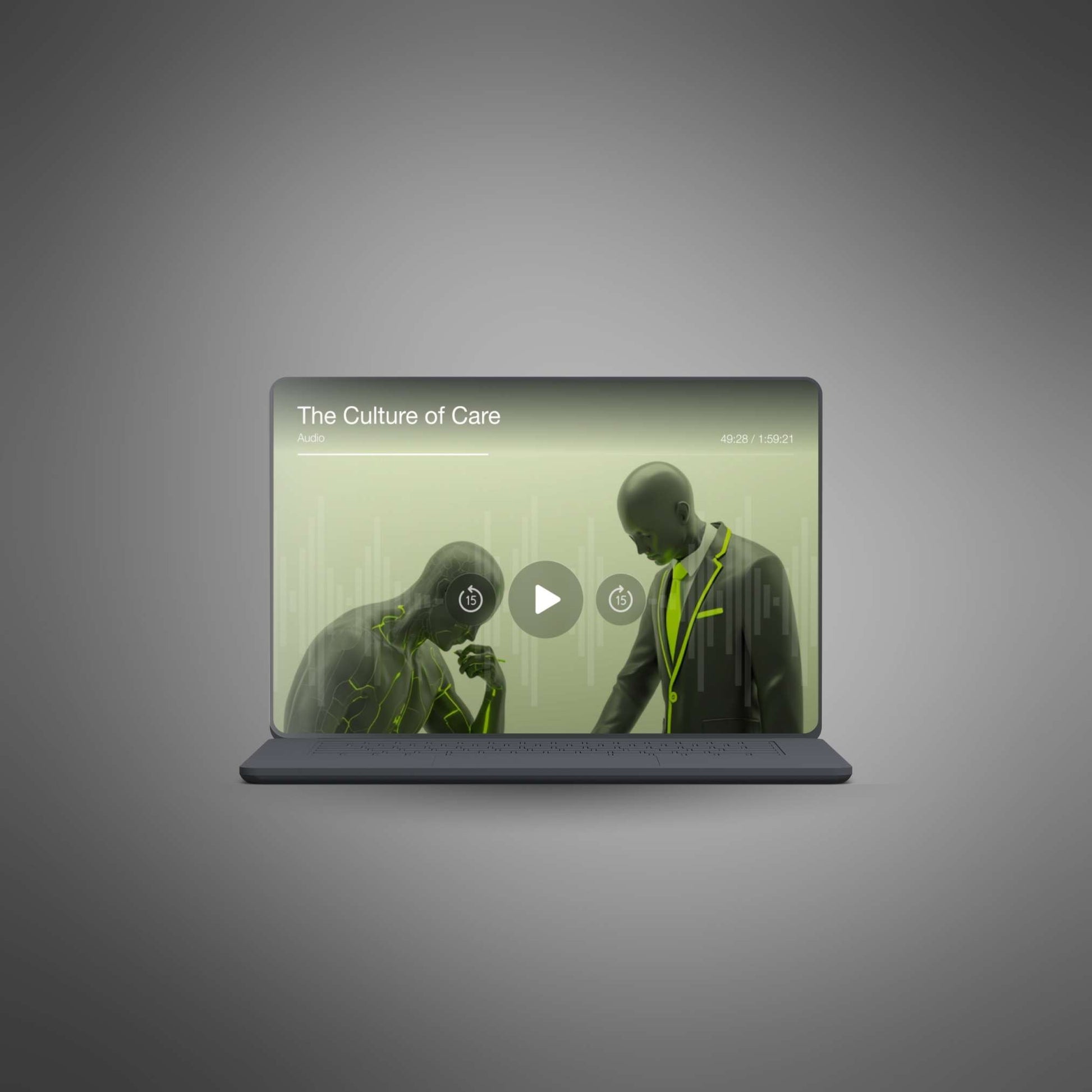 Podcast player mockup – The Culture of Care