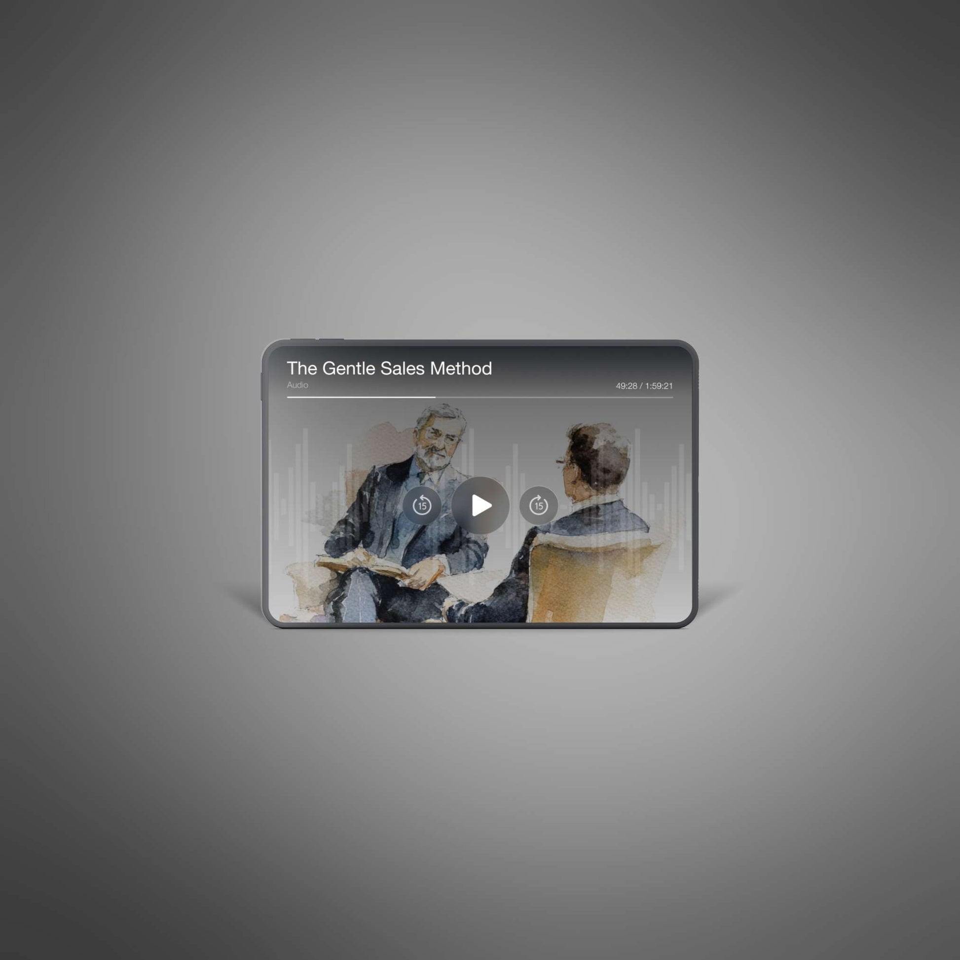 The Gentle Sales Method audio player artwork close-up