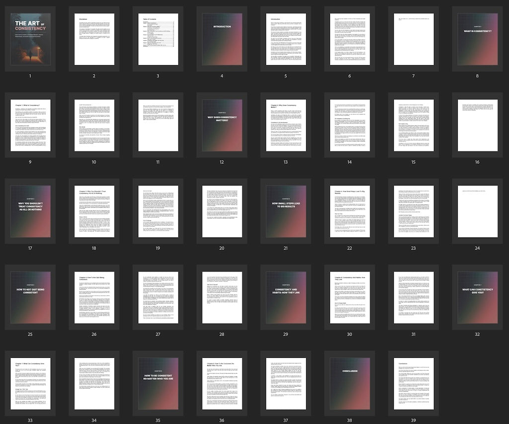 Preview image for The Art of Consistency ebook bundle