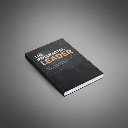 The Influential Leader ebook mockup angled hardcover