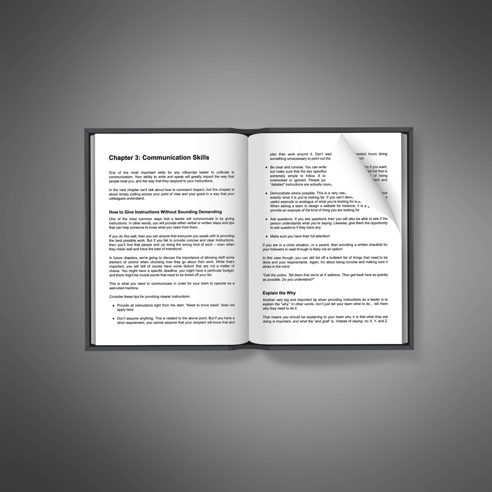 The Influential Leader open pages communication chapter preview