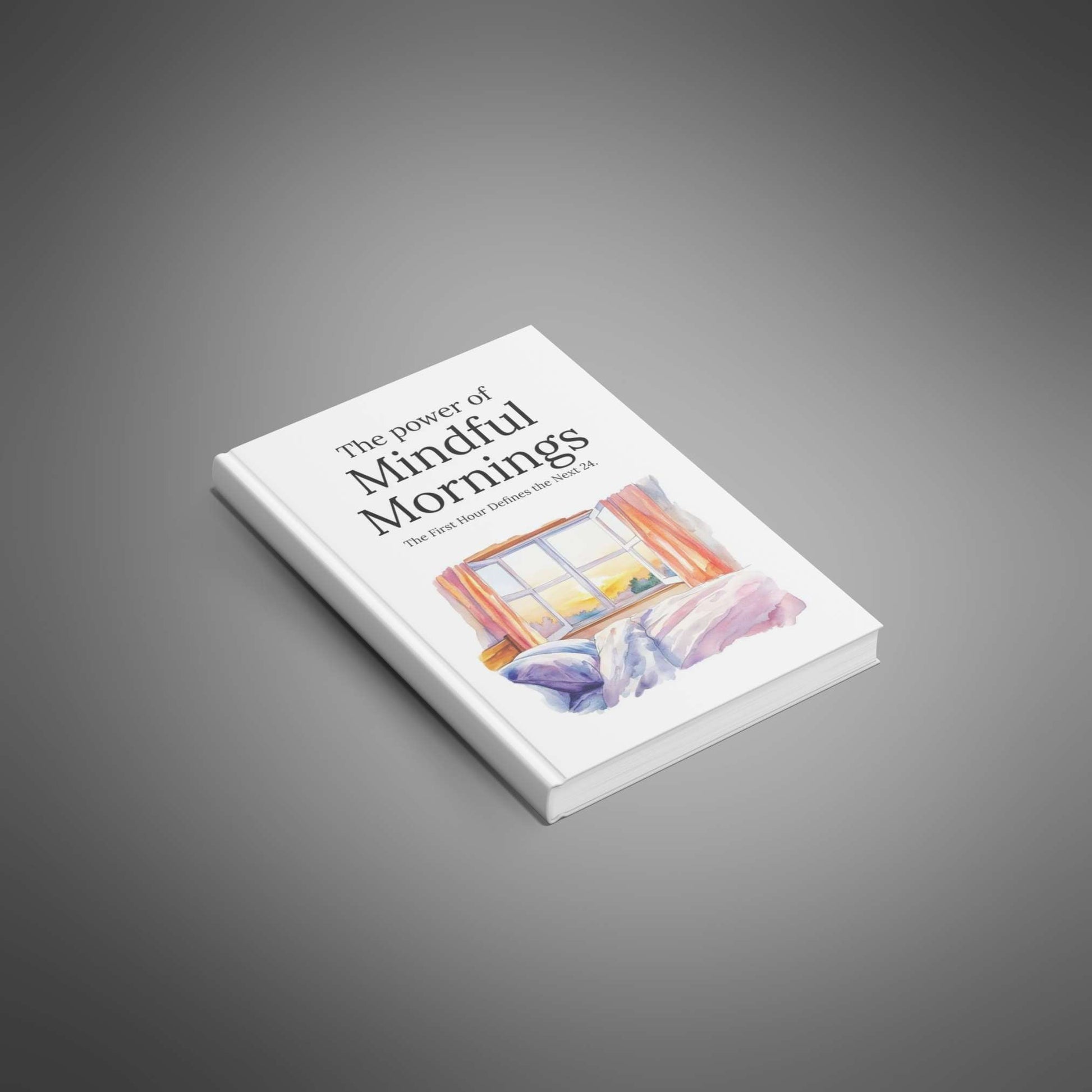 The Power of Mindful Mornings ebook mockup stacked on podium