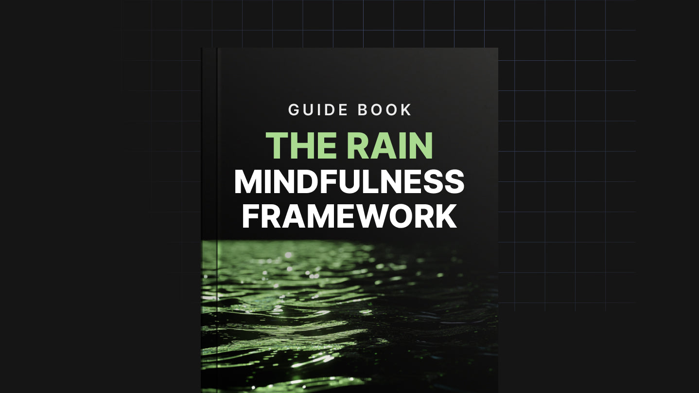 Close up of The RAIN Mindfulness Framework title