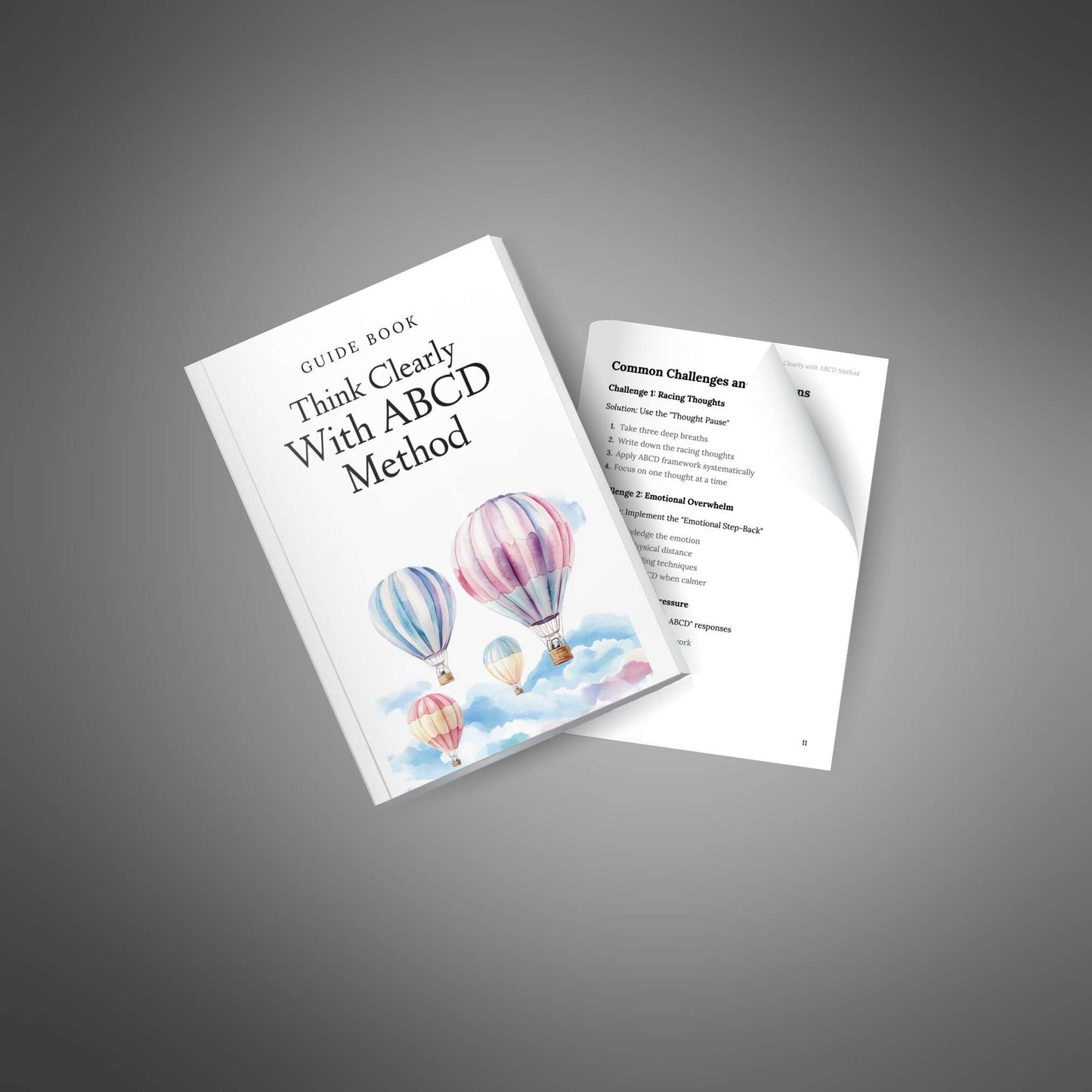 Guide open with page flip