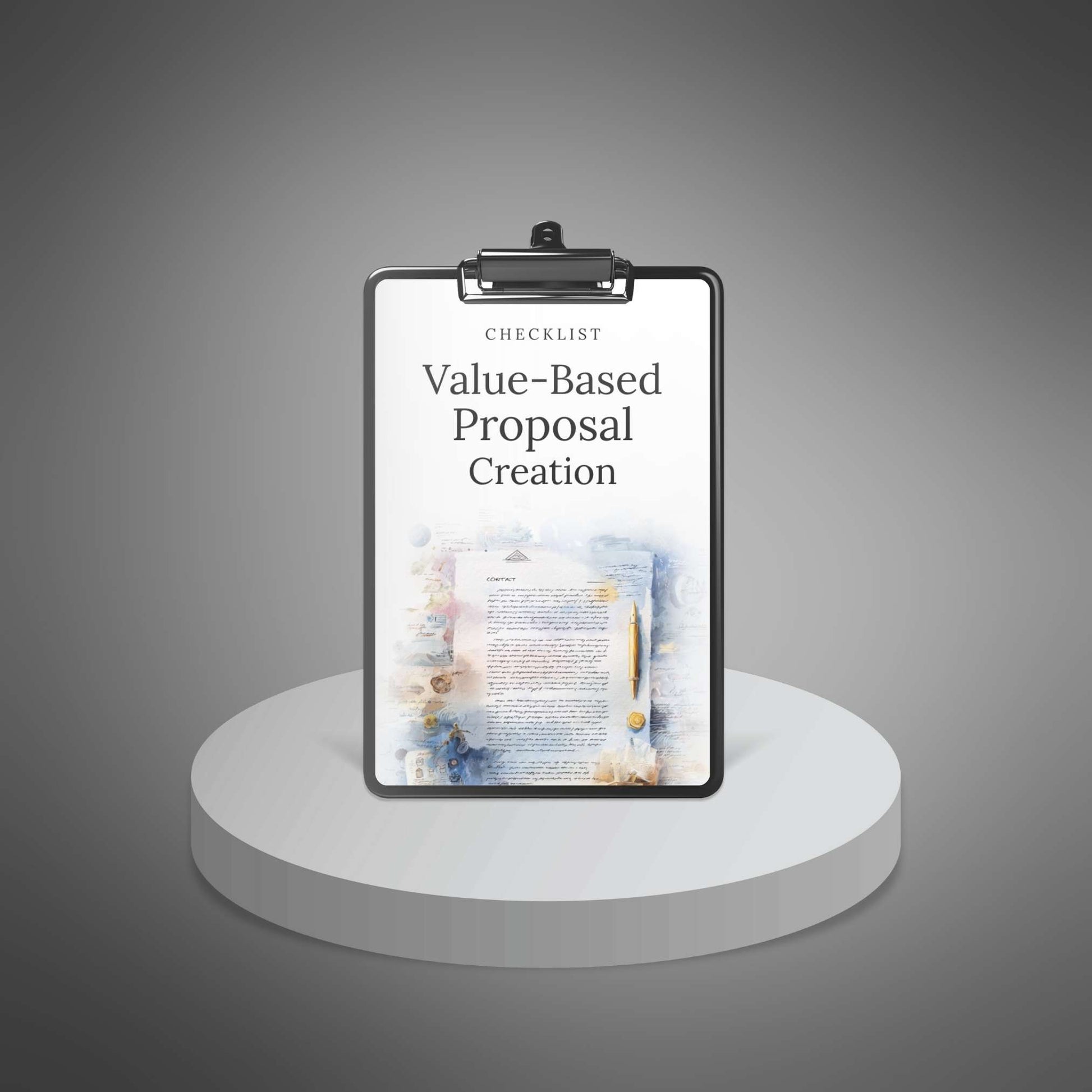 Value‑Based Proposal Creation — Checklist cover mockup
