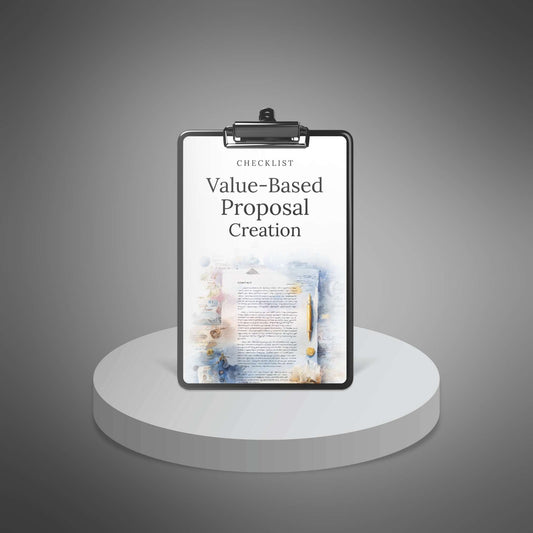 Value‑Based Proposal Creation — Checklist cover mockup