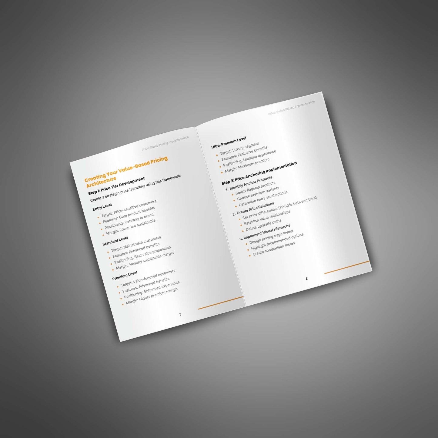 Value-Based Pricing Implementation guide mockup image 3