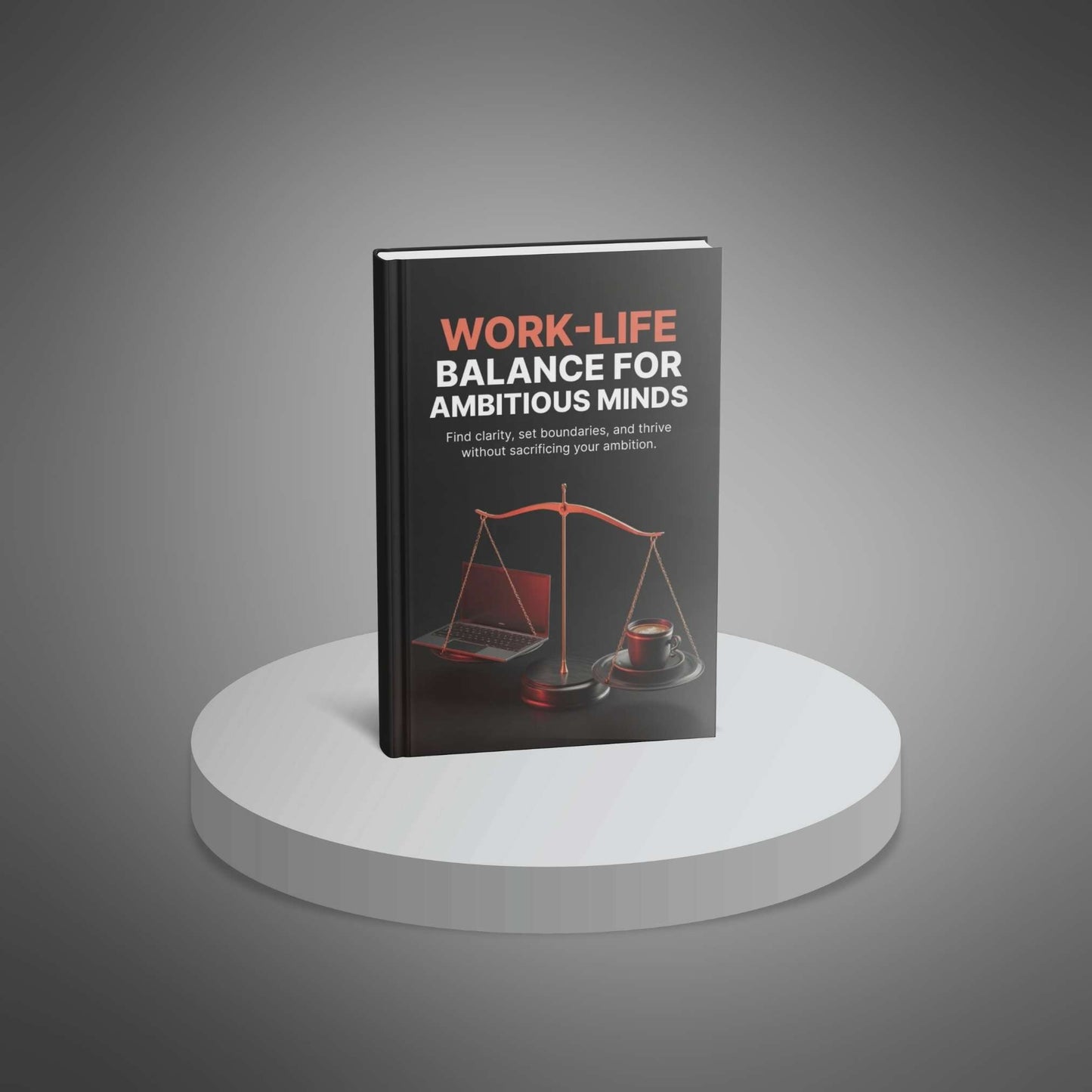 Work-Life Balance eBook standing mockup