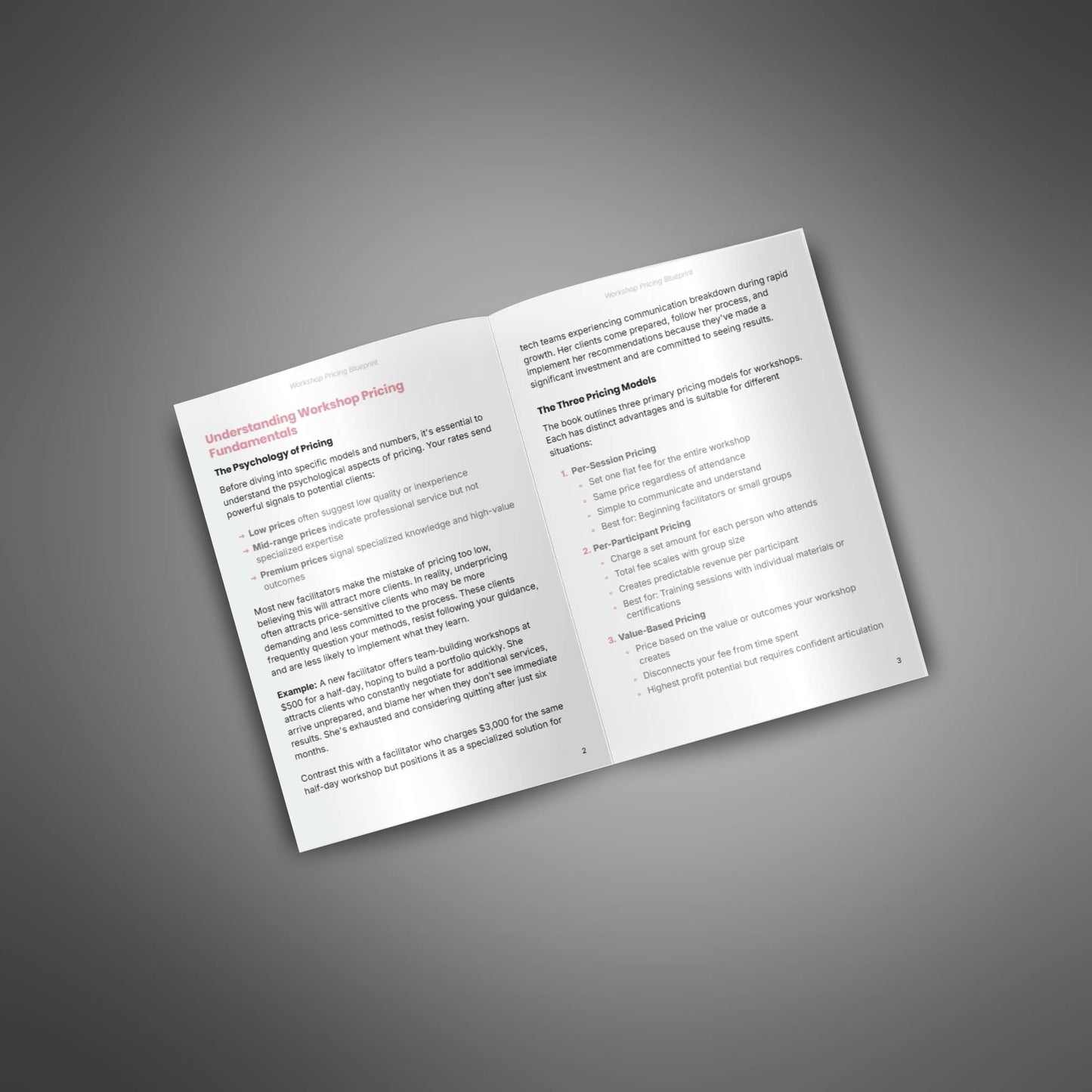 Workshop Pricing Blueprint guide - image 2