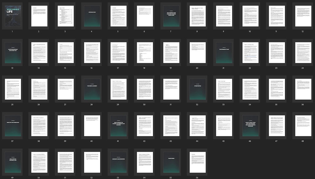 Worthwhile Life page overview