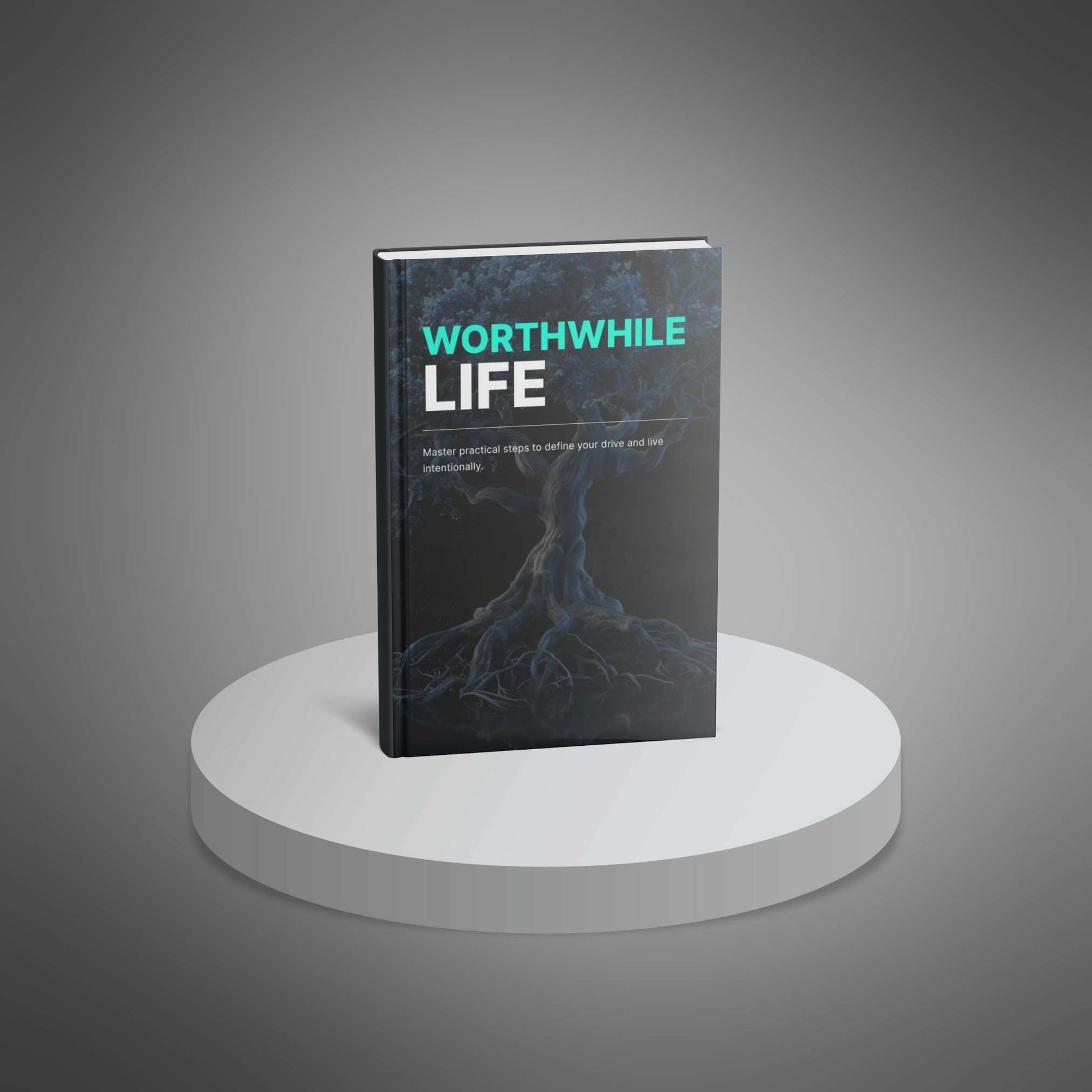 Worthwhile Life stacked books mockup