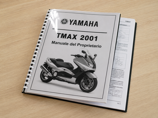 Yamaha TMAX XP500 2001 Manuale Uso Manutenzione ITA 100 Pagine BN