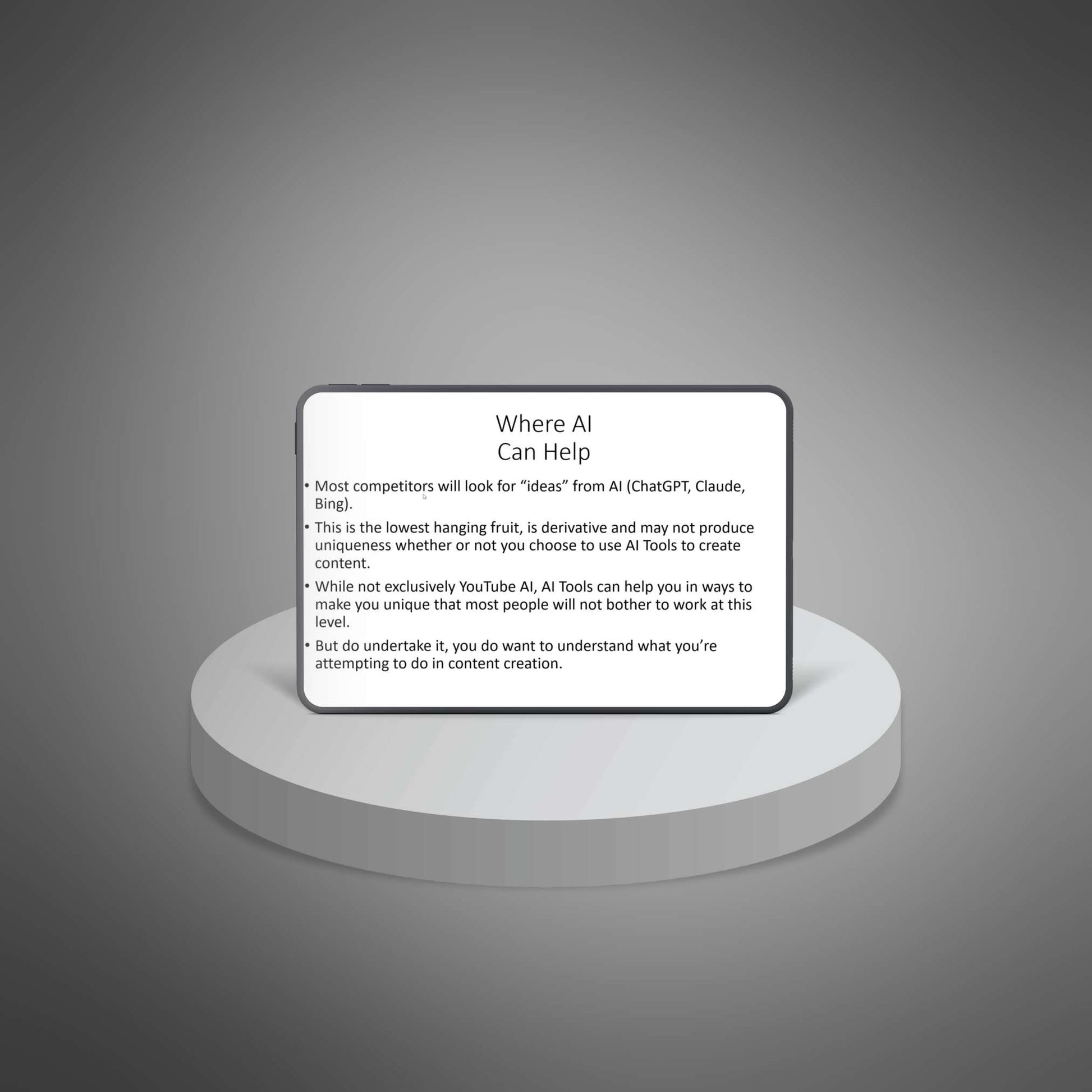 YouTube AI Tools MasterClass