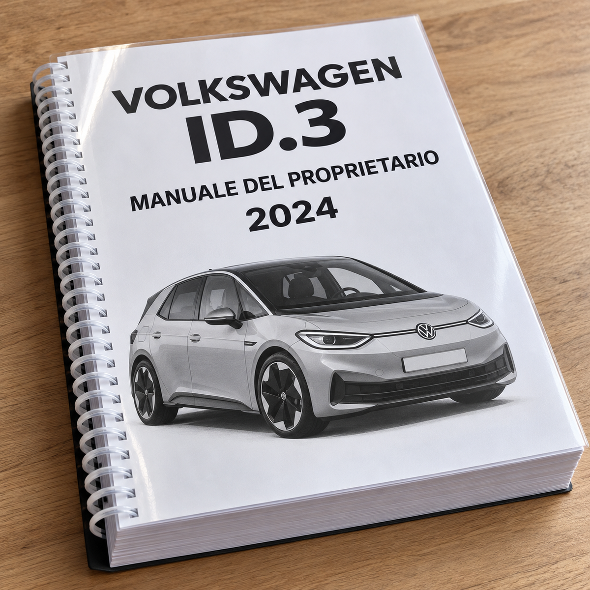 Mockup illustrativo manuale cartaceo ID.3 2024