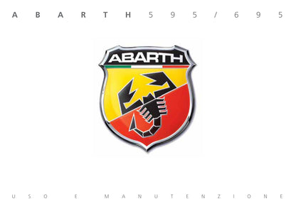 Copertina originale del manuale Abarth 595 695 in italiano