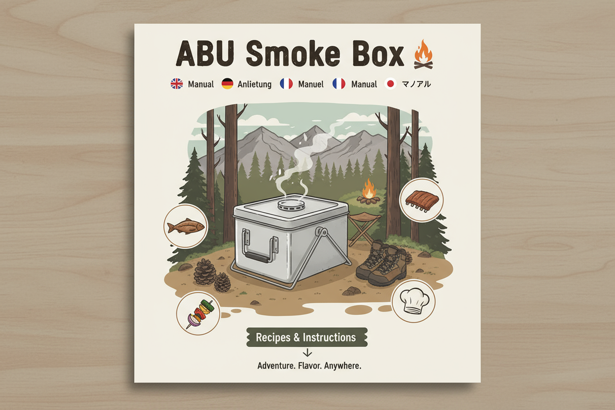ABU Smoke Box Manual (Multilingual PDF with Recipes & Instructions)  è di quelli portatili da campeggio
