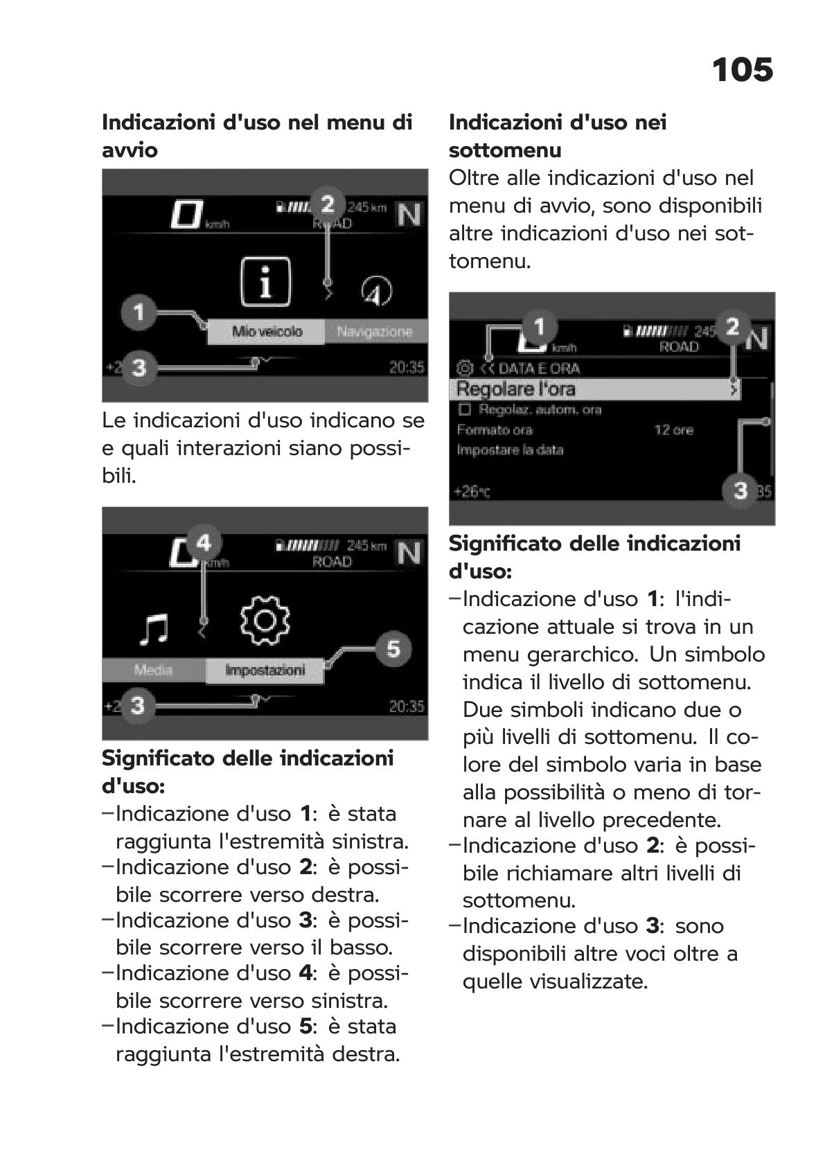 Anteprima reale del manuale BMW R 1250 GS Adventure 2021: 111 Navigazione menu TFT