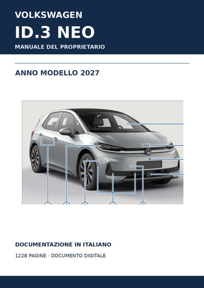 Copertina promozionale manuale Volkswagen ID.3 Neo 2027 PDF italiano