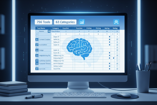 Database Strumenti AI in Excel – 756 Tool, 63 Categorie