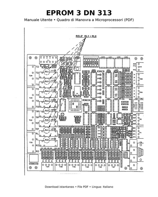 Manuale Utente EPROM 3 DN 313 – Quadro di Manovra Ascensore (PDF)