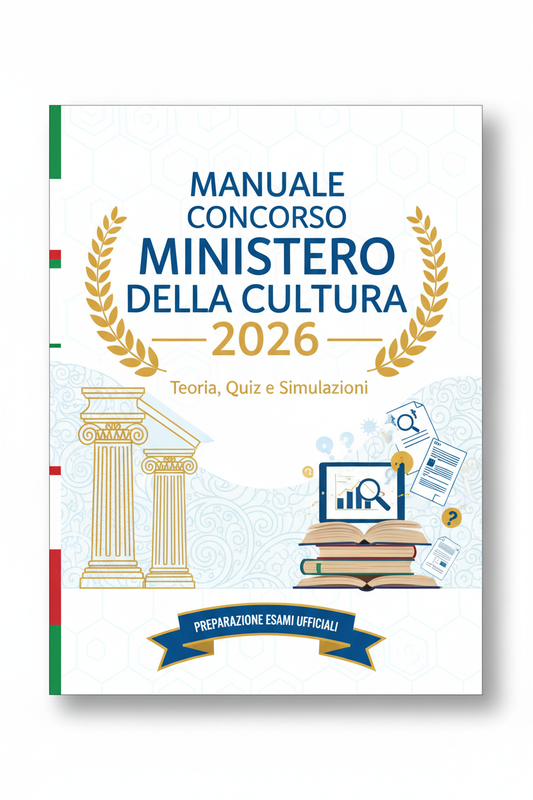 Manuale Concorso Ministero della Cultura 2026 – Teoria, Quiz e Simulazioni (PDF)