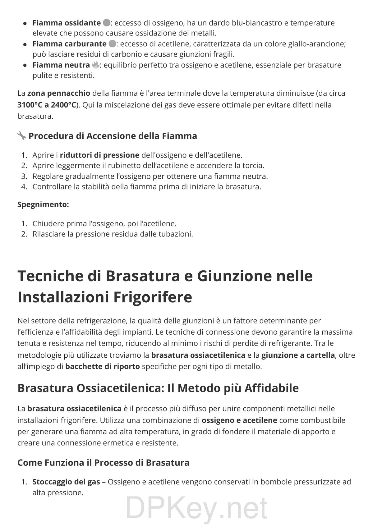 Anteprima contenuto: brasatura delle tubazioni