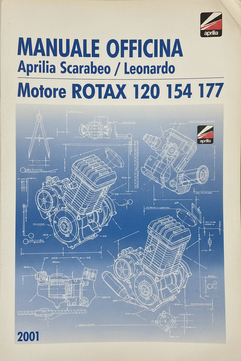 Manuale Officina Aprilia Scarabeo / Leonardo Motore ROTAX 120 154 177 (PDF 2001)