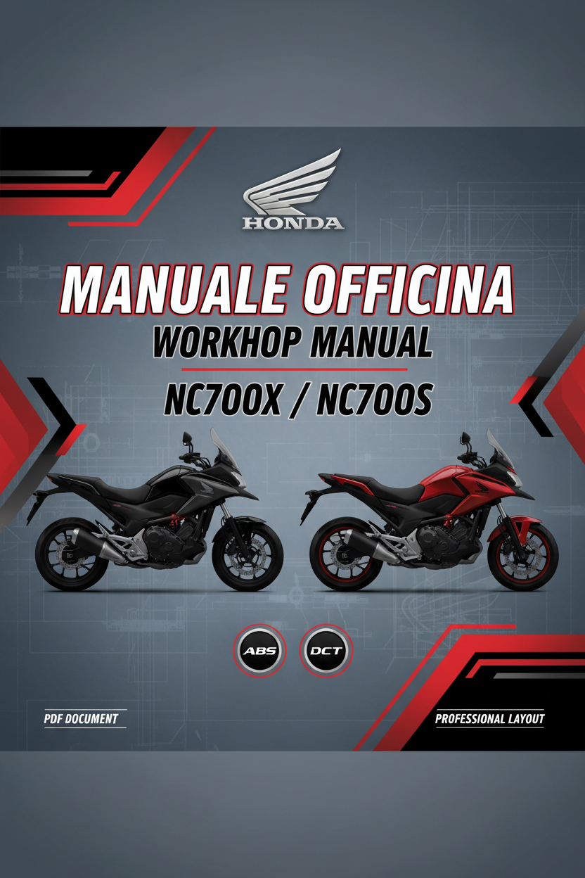 Manuale Officina Honda NC700X / NC700S (ABS & DCT) PDF