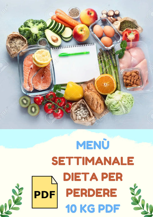 Menu Settimanale per Dimagrire – Piano Alimentare e Checklist (PDF)