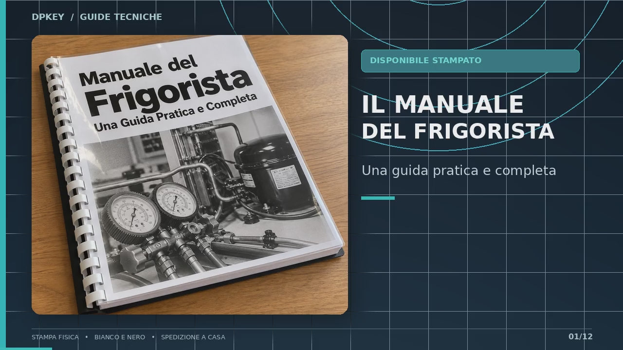 Video presentazione del Manuale del Frigorista stampato A4 bianco e nero con spirale - 101 pagine