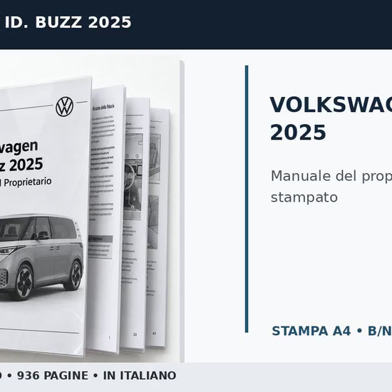Volkswagen ID. Buzz 2025 – Manuale del Proprietario Italiano PDF 936 Pagine