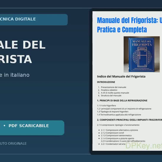 Video presentazione del Manuale del Frigorista PDF digitale - 101 pagine in italiano
