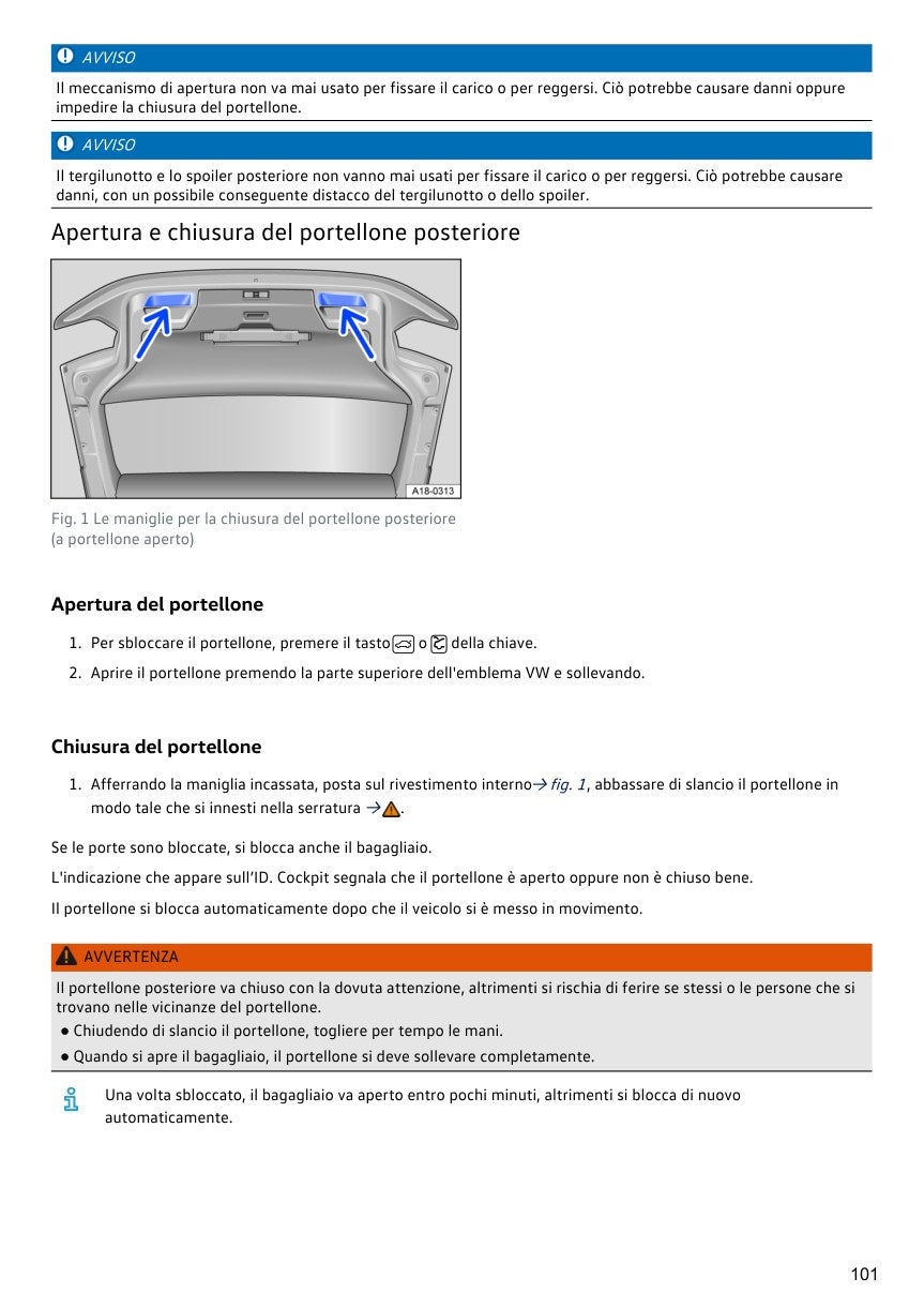 Volkswagen ID.3 2022 pagina 101 manuale PDF originale