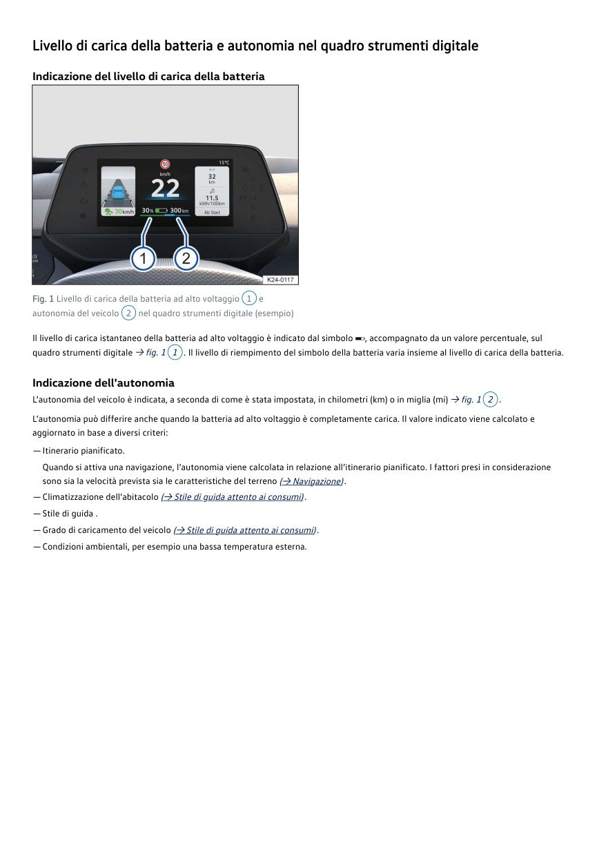 VW ID.4 2026 anteprima del PDF digitale originale pagina 27, batteria autonomia in colori