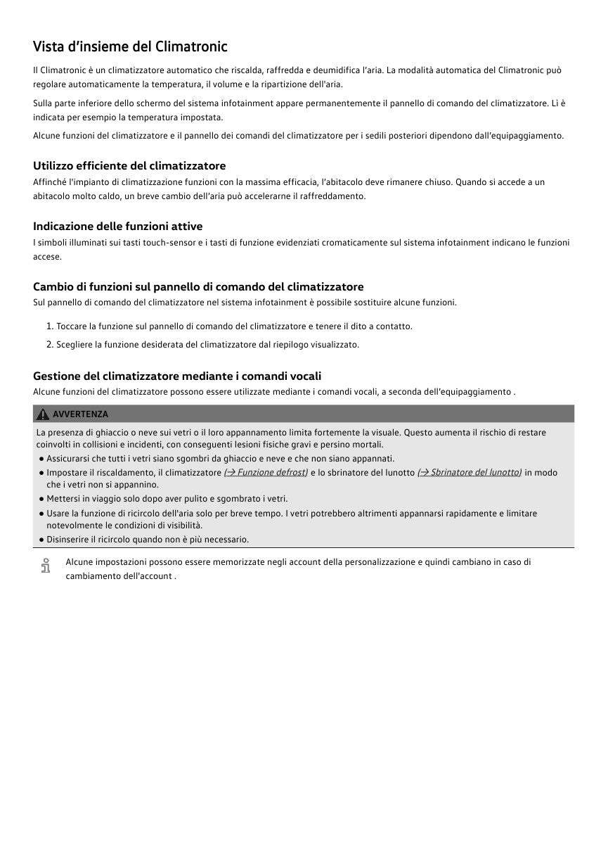 VW ID.4 2026 anteprima reale pagina 204, climatronic, versione bianco e nero