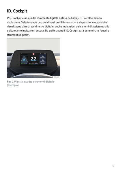 Volkswagen ID.4 2027 anteprima originale PDF colori pagina 43: ID Cockpit