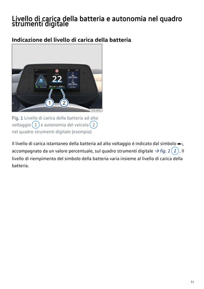 Volkswagen ID.4 2027 anteprima originale PDF colori pagina 51: Batteria autonomia
