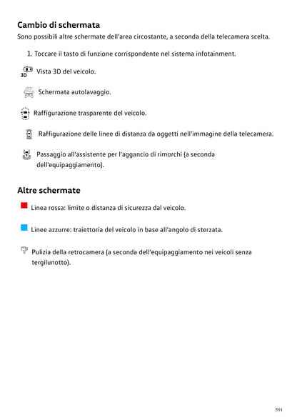 Volkswagen ID.4 2027 anteprima originale PDF colori pagina 591: Telecamere parcheggio